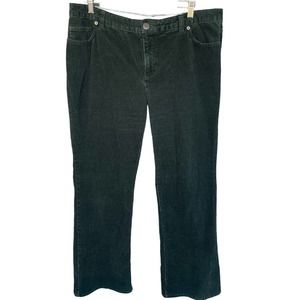 Lands' End Women's Straight Leg Pants - Forest Green